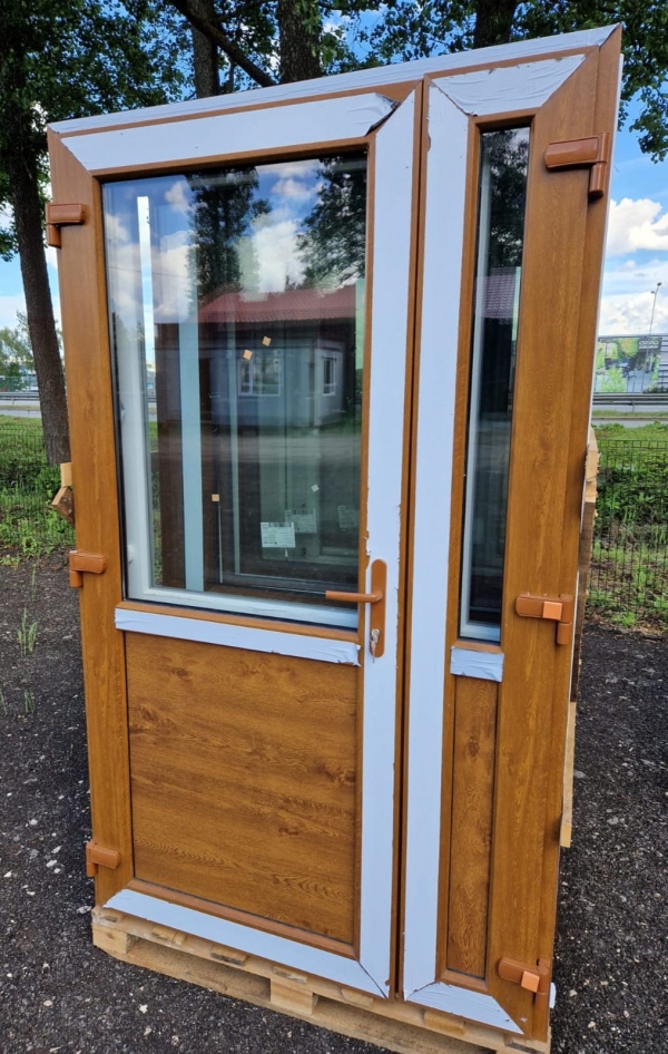 PVC doors, model 7, golden oak