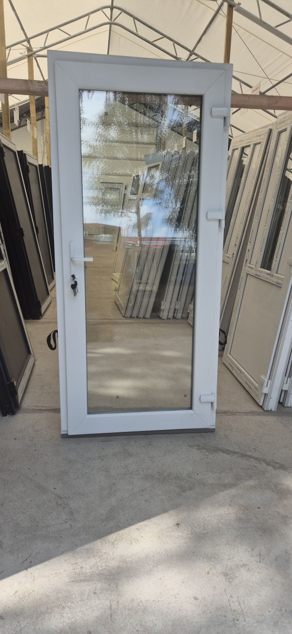 PLASTIC INPUT DOORS WDS, Nr.2, white, GLASS, 32MM