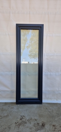 Balcony door glass, Nut/Anthracite