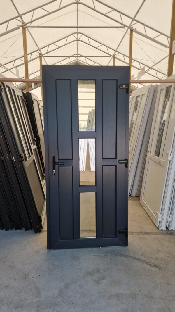 PVC doors, model 8, anthracite